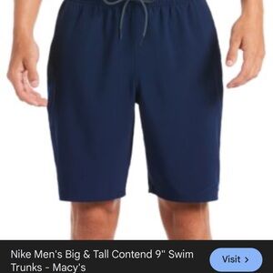 Men's Navy Swim Trunks size large good condition navy